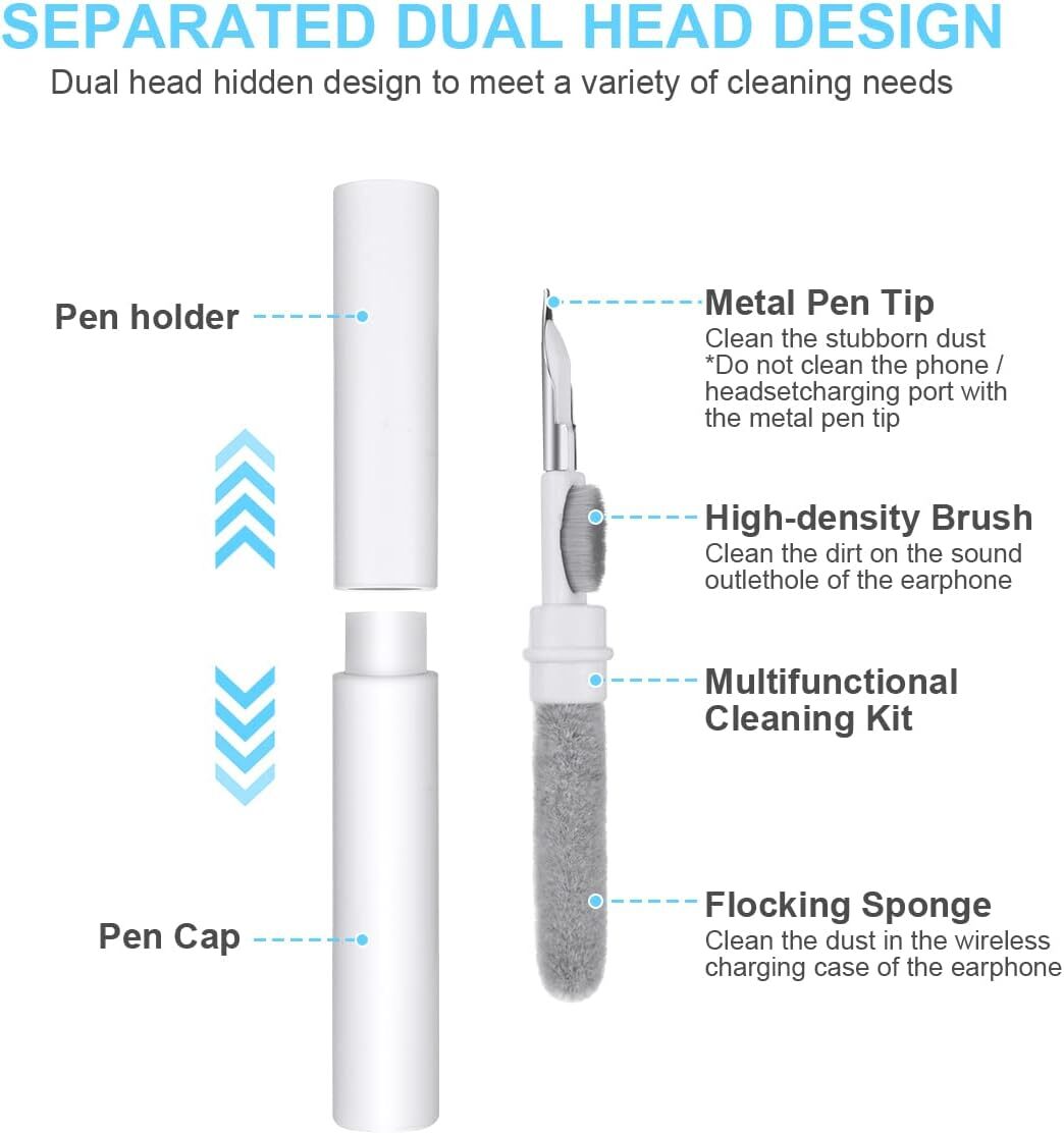 Cleaning Pen For Airpods Pro1 2Earphones Cleaner Kit Soft Brush Case Earbuds Lot