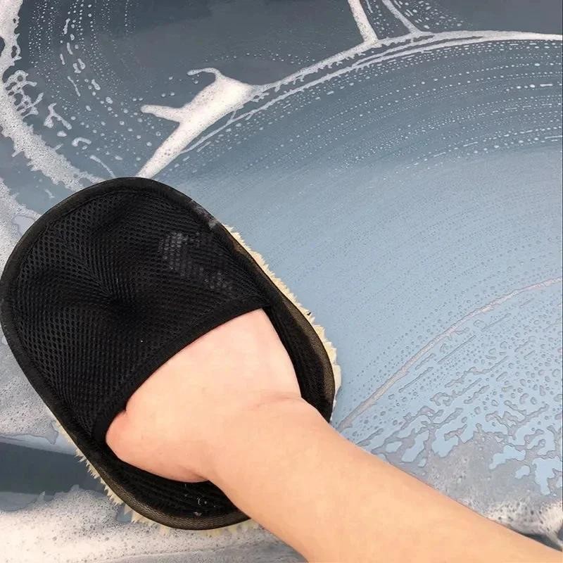 1/10pcs Car Cleaning Sponge Glove Car Polishing Washing Mitt Gloves Microfibre W