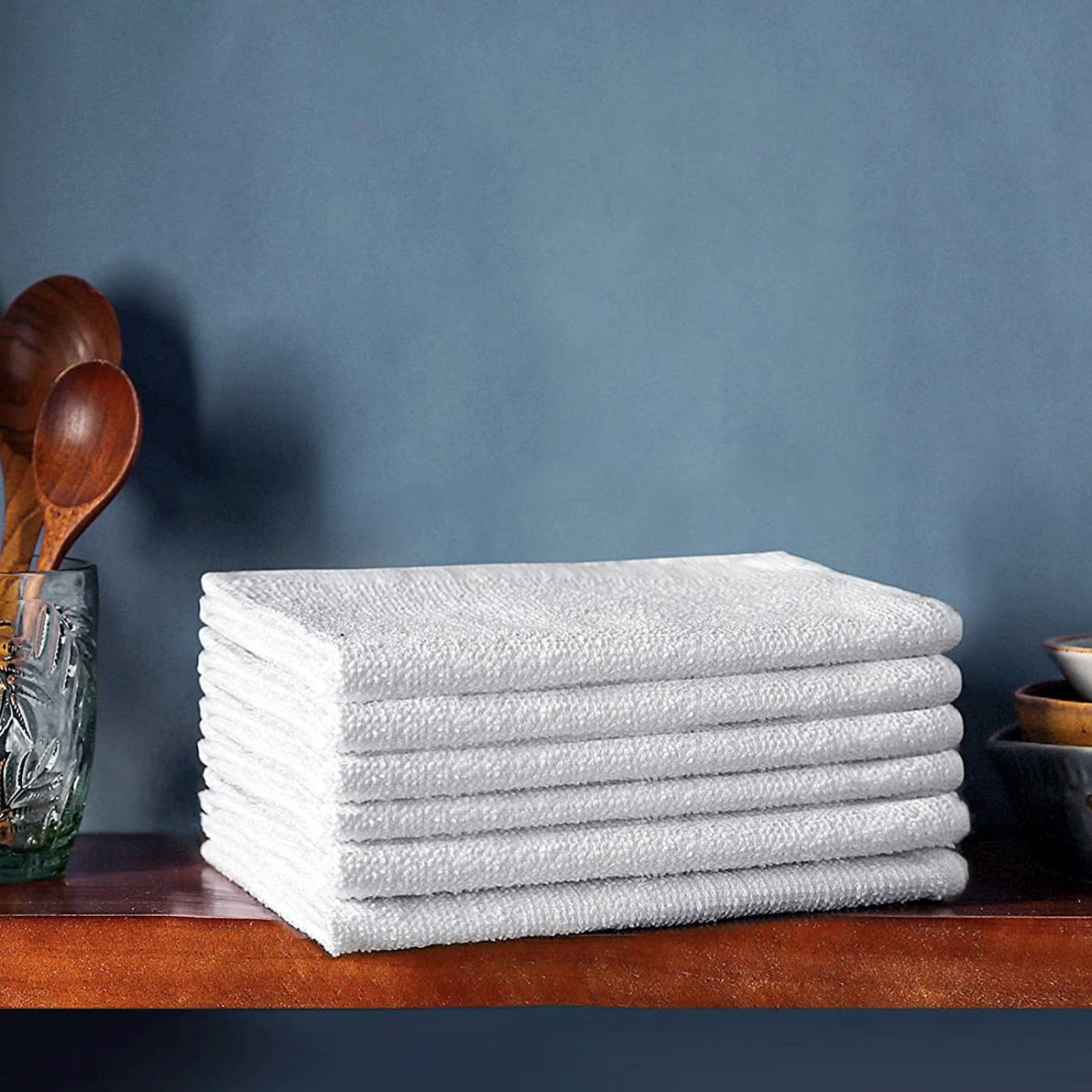 Member’s Mark 60 Pack 100% Cotton Terry Towels White 14×17 Heavyweight