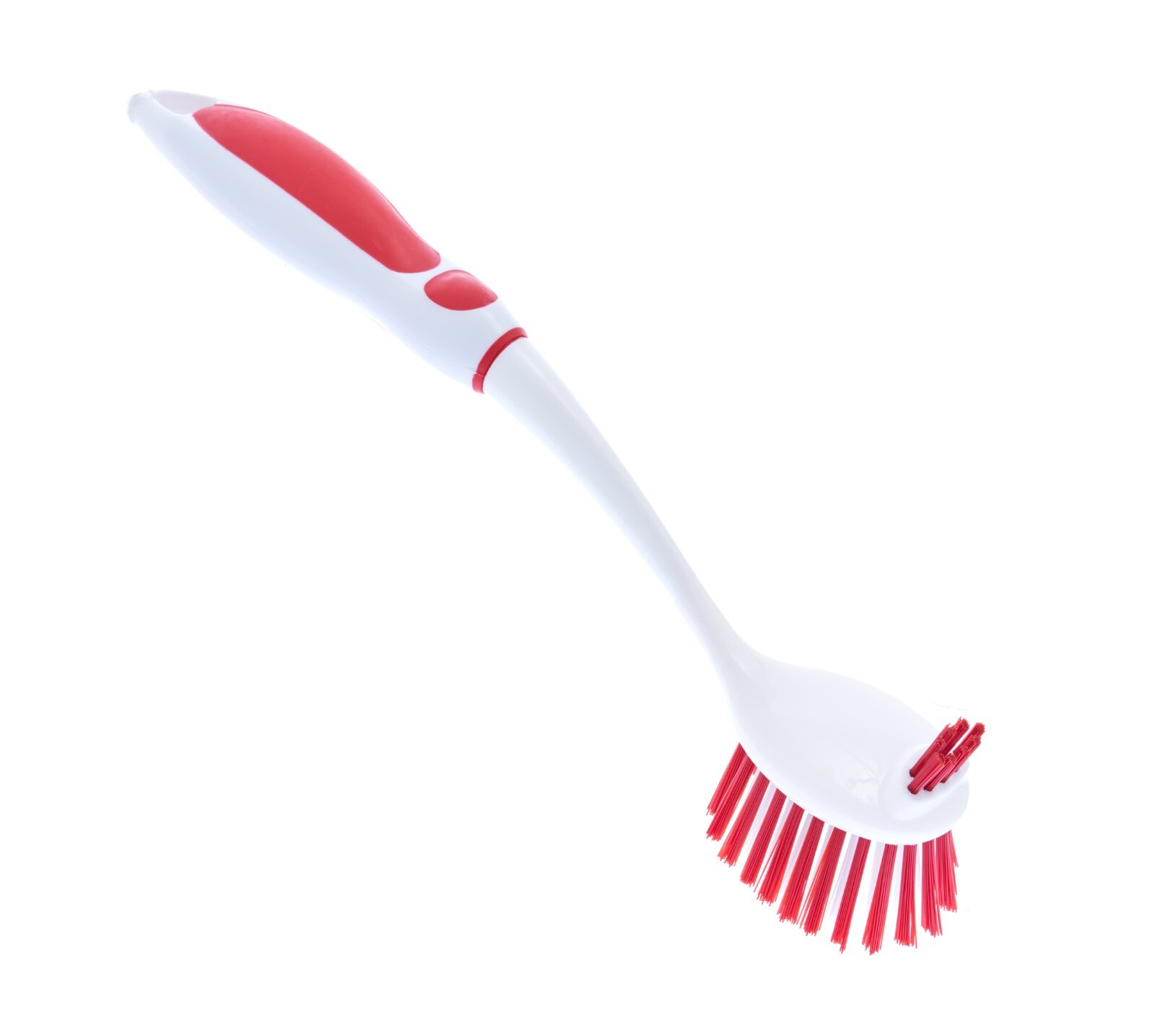 Superio Dish Washing Scrubber and Vegetable Brush 2 Sided Bristles âRed