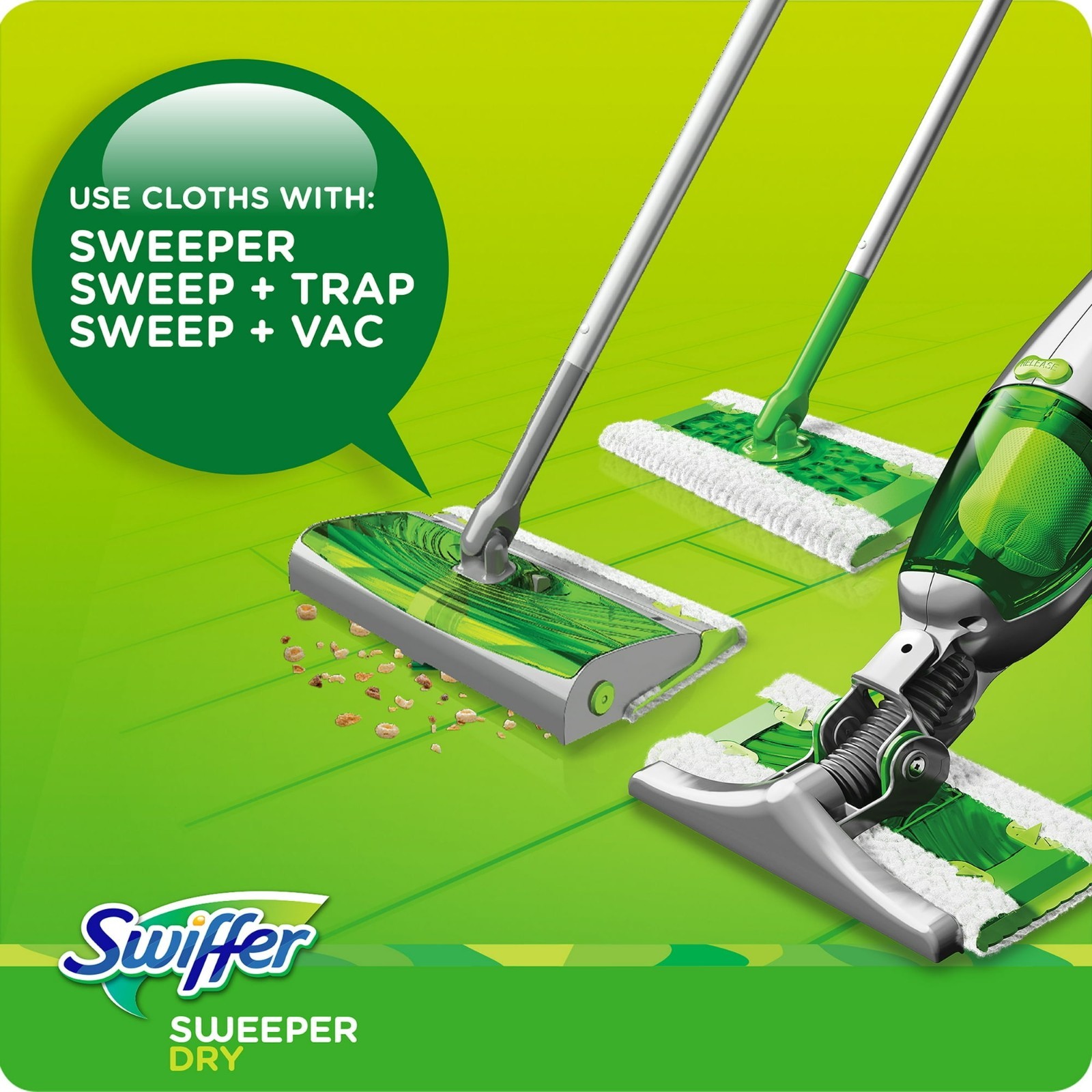 Swiffer Sweeper Pet Dry Refills 16ct Unscented Floor Mop Sweeping Pad Duster Clo