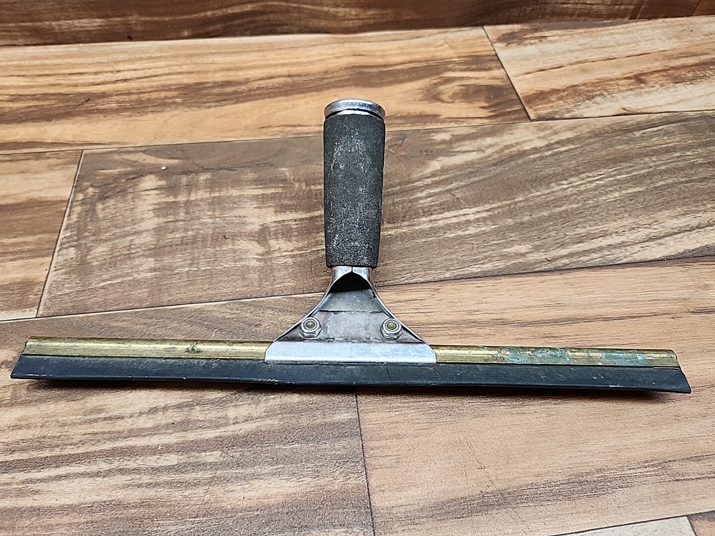 ETTORE Chrome and Brass Master Squeegee Made in USA 11 1/2″ Window Cleaning