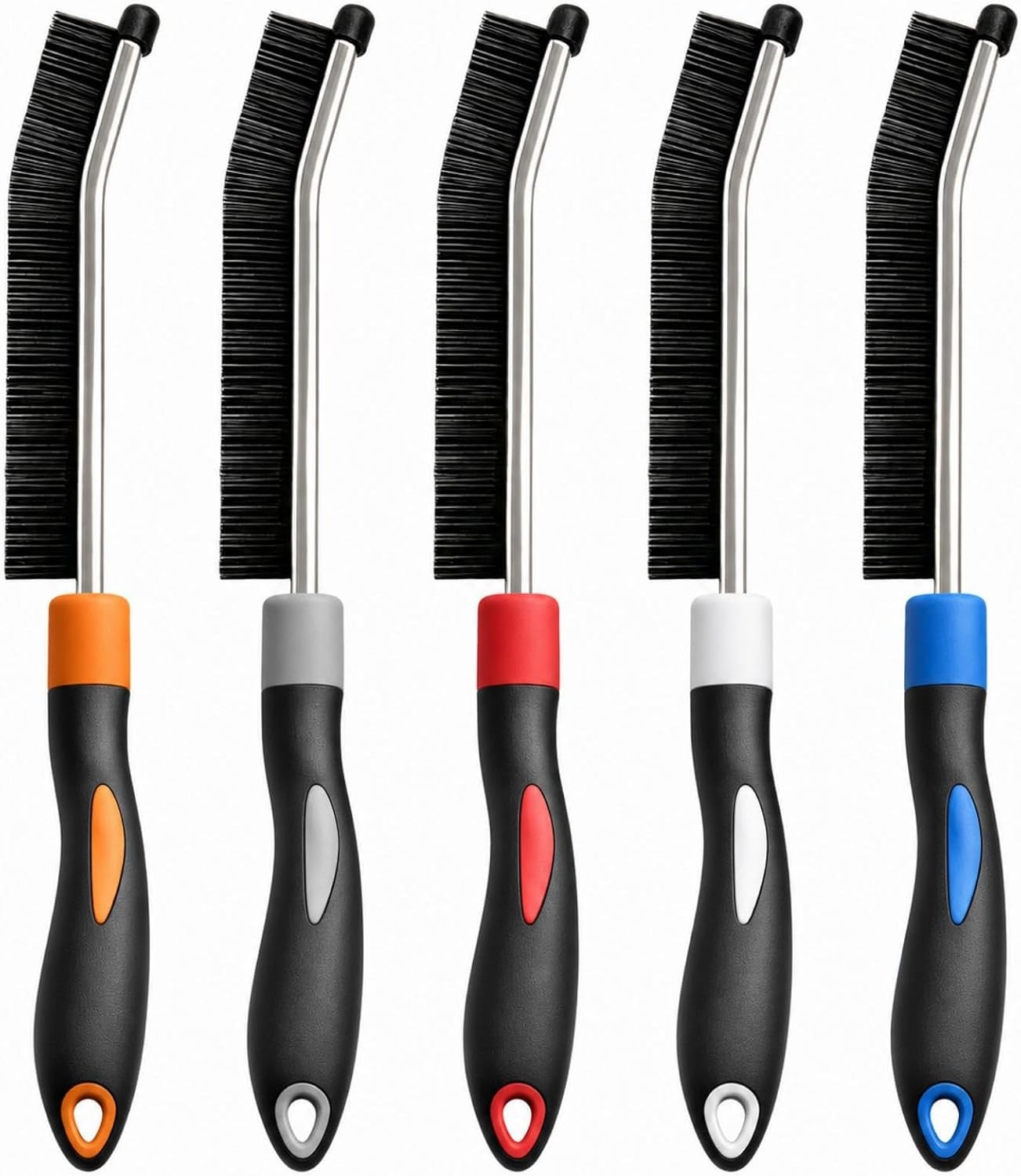 5 Colors Crevice Cleaning Brush Set, Hard Bristle Cleaning Brush, for Her,