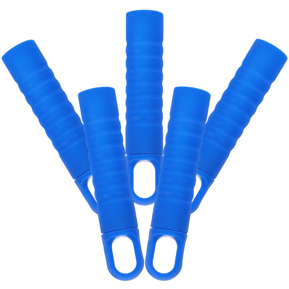 5Pcs Reusable Blue Mop Handle Grip Replacement Durable Plastic Comfortable Grip