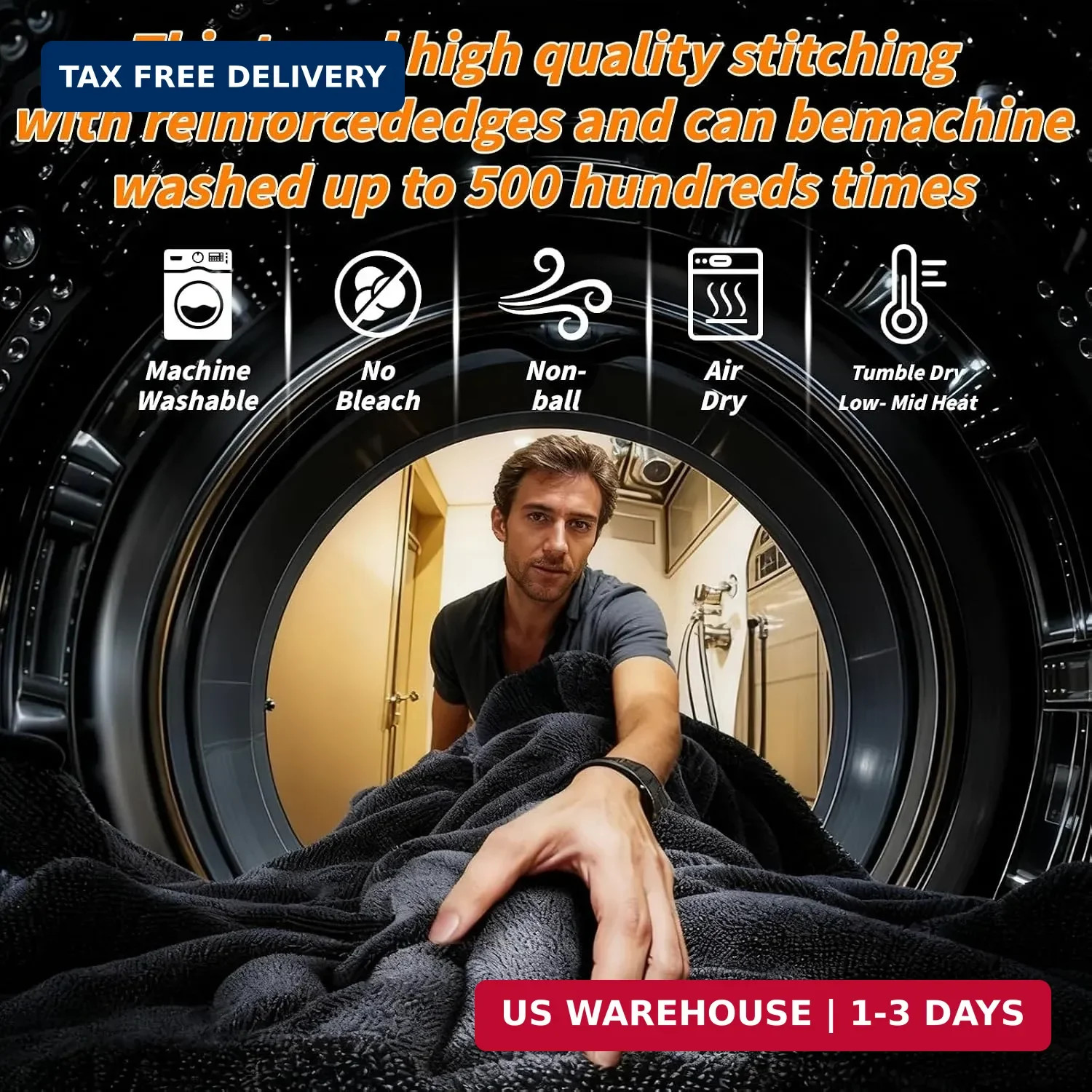 8 PCS Microfiber Towels for Cars 36×24 Inch Microfiber Cleaning Cloths Bulk Soft