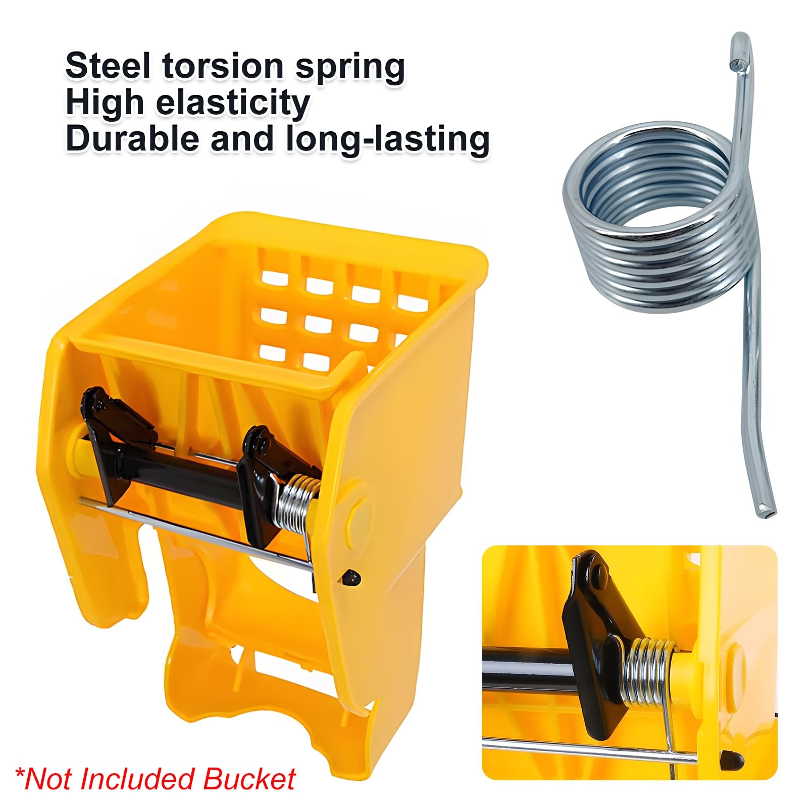 Comercial Mop Bucket Spring Replacement 3 Count Side-Press Wringer Torsion