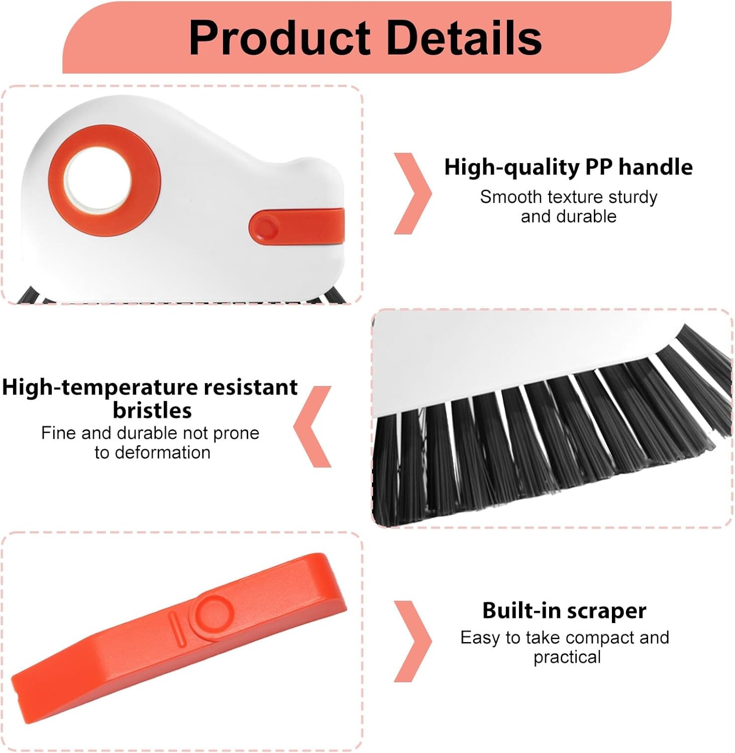 2 Pcs 2 in 1 Window Track Cleaner, Groove Cleaner Brush, Effective Window Sill