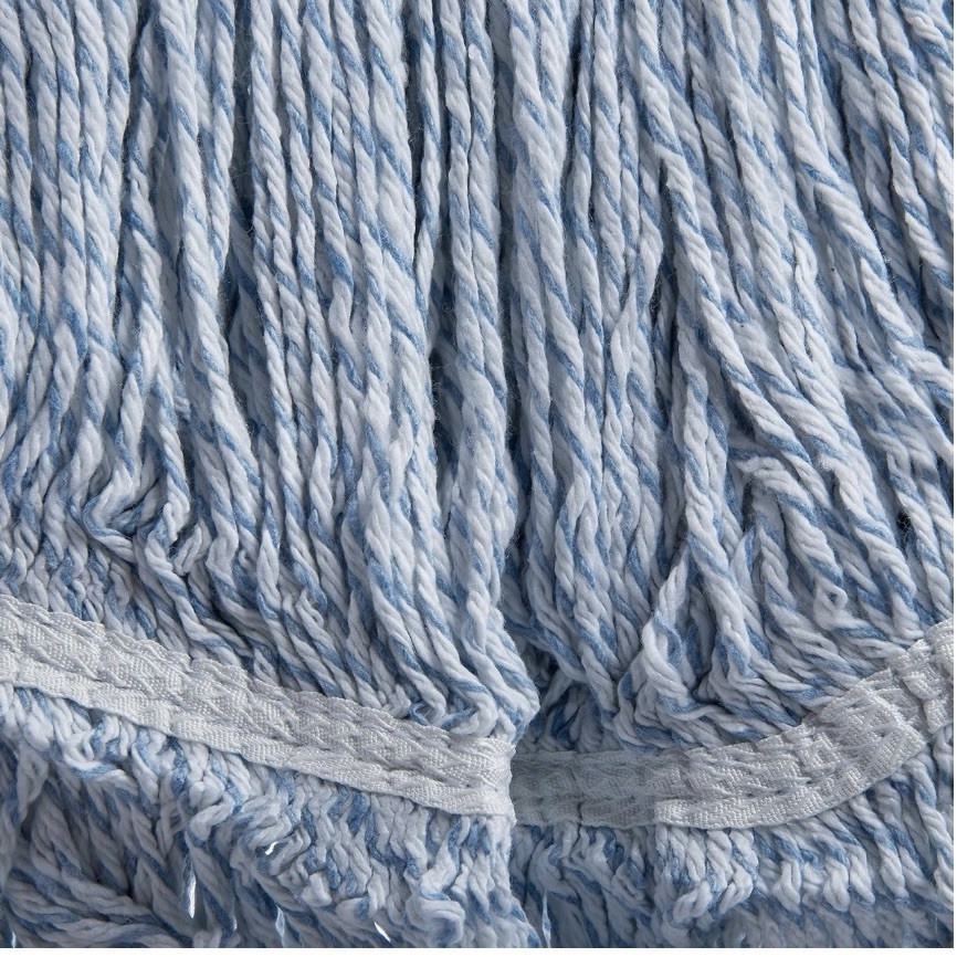 Carlisle Mop Head Rayon Cotton Blend, Medium, Blue 369670B14 (Lot Of 10) 🔥