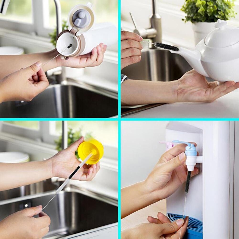 Nylon Brush Set Bottle Tube Pipe Straw Household Washing Cleaning Kitchen Strip
