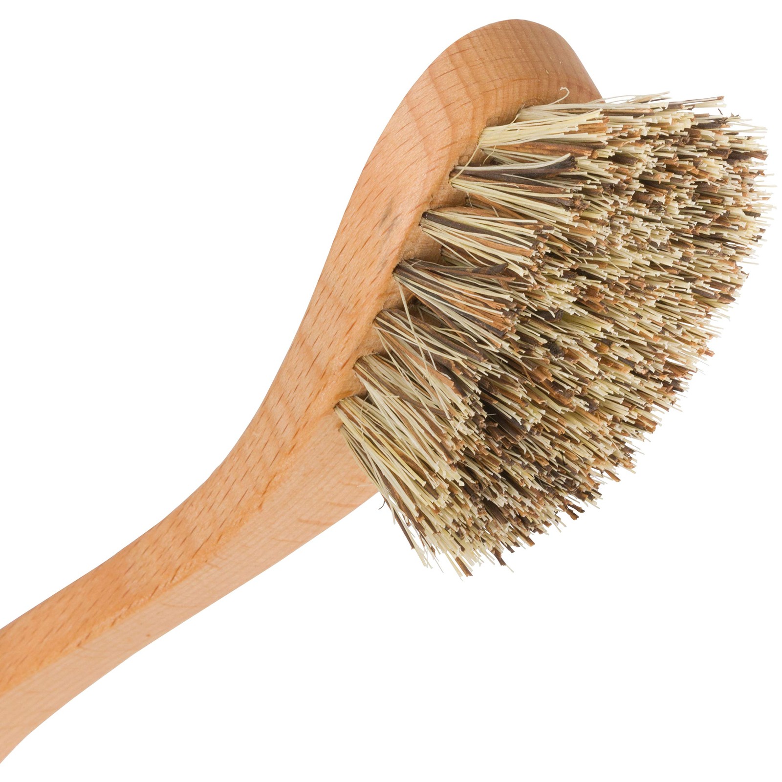 Set of 2, 9-1/4-Inches, Curved Dish Brush, Extra Strong Union Fiber, 2