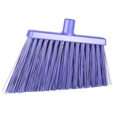 Remco 29148 11 3/8 In Sweep Face Angle Broom, Stiff, Synthetic, Purple