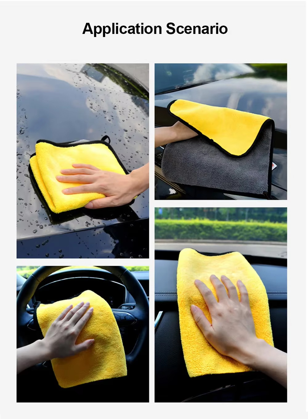 10Pcs Car Wash Towels Cleaning Cloth Absorbent Dry Cloth General Purpose