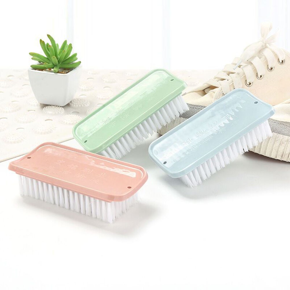 3Pcs Reusable Multi Use Cleaning Brush Plastic Handle Assorted Colors