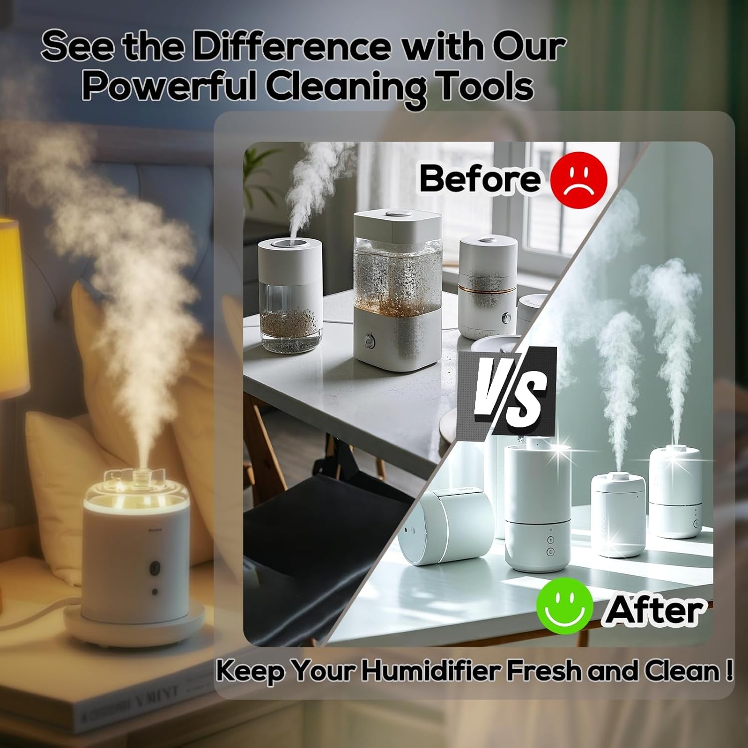 11 Pcs Humidifier Cleaner Brush Set – Small Detail Cleaning Brushes for
