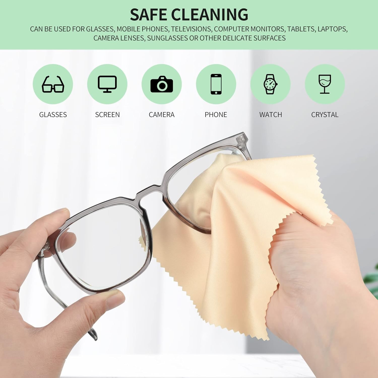 Individually Packaged 18 Microfiber Cleaning Cloths – Soft & Multi-Colored