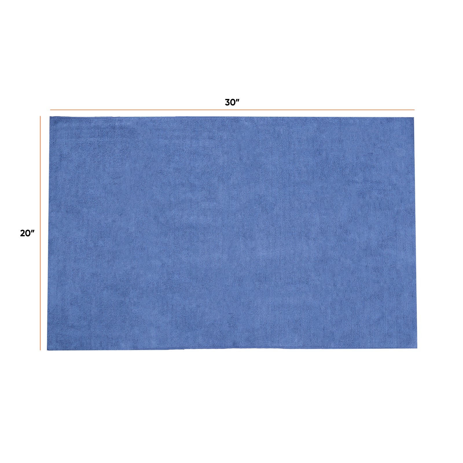Large Microfiber Cleaning Cloth for Floor/Car Towels 20″x30″, 2 Pack, Blue Rags