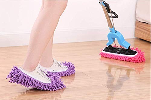 Mop Slippers Shoes 5 Pairs (10 Pieces) – Microfiber Cleaning House Mop Slippers