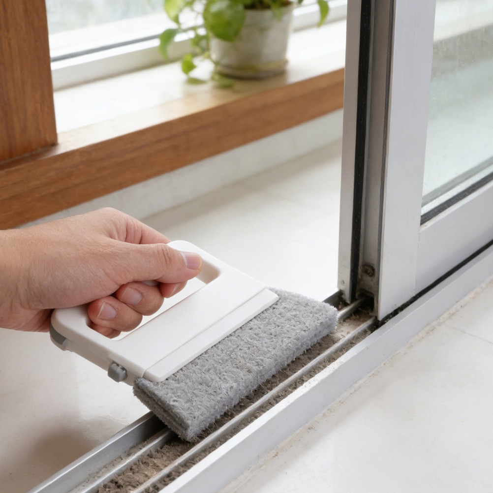 3Pcs Reusable Window Track Groove Cleaners with Ergonomic Handle Assorted Colors