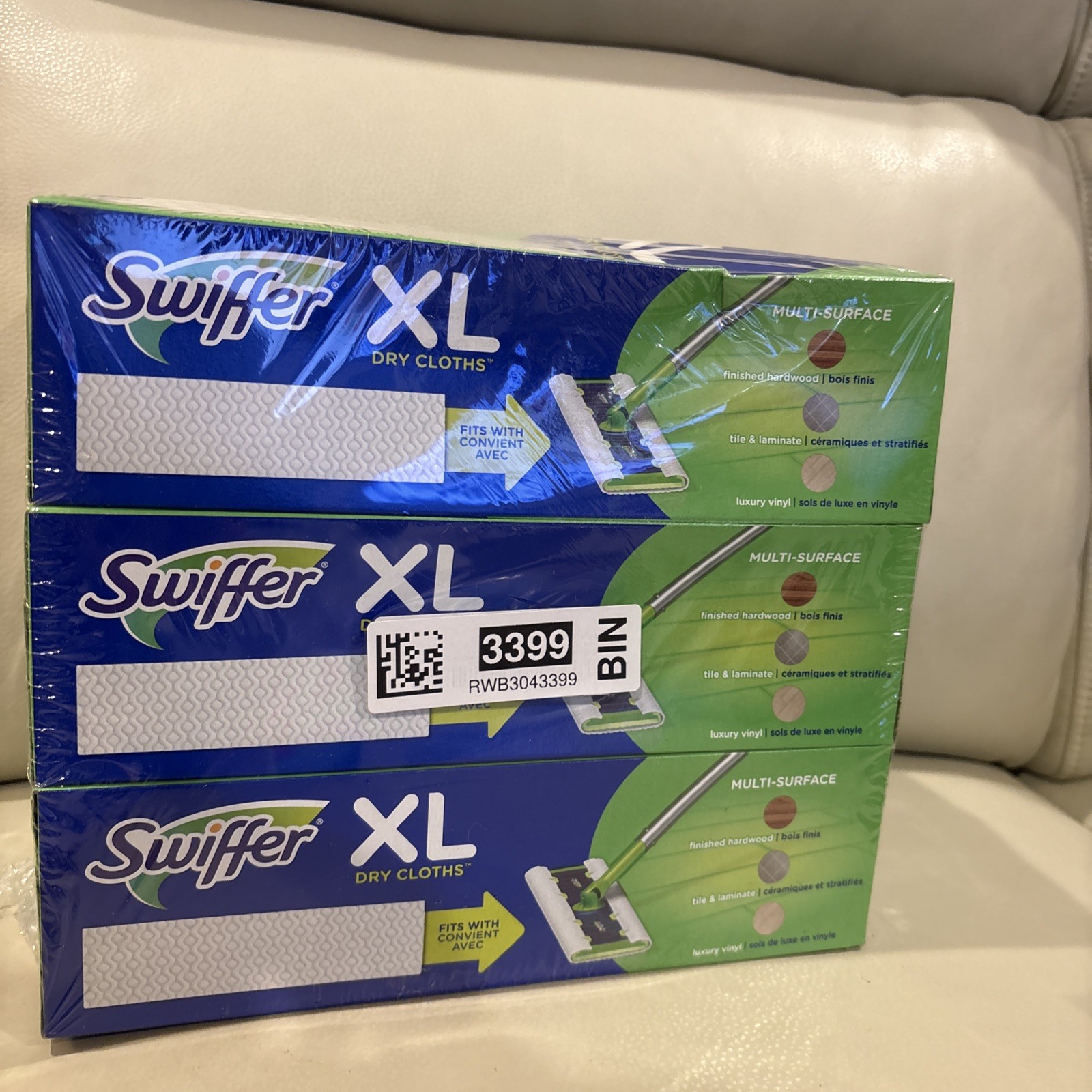 Swiffer Sweeper XL Dry Sweeping Cloths 3 Pack 16 Count Boxes