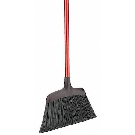 Libman 994 Angle Broom, 53 In L, 13 In Sweep Face, 5 In Black Bristle, Handle