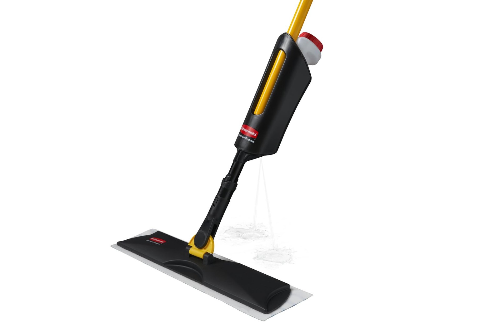Yellow Microfiber Spray Mop Kit for Hard Surface Cleaning with Disposable Pads