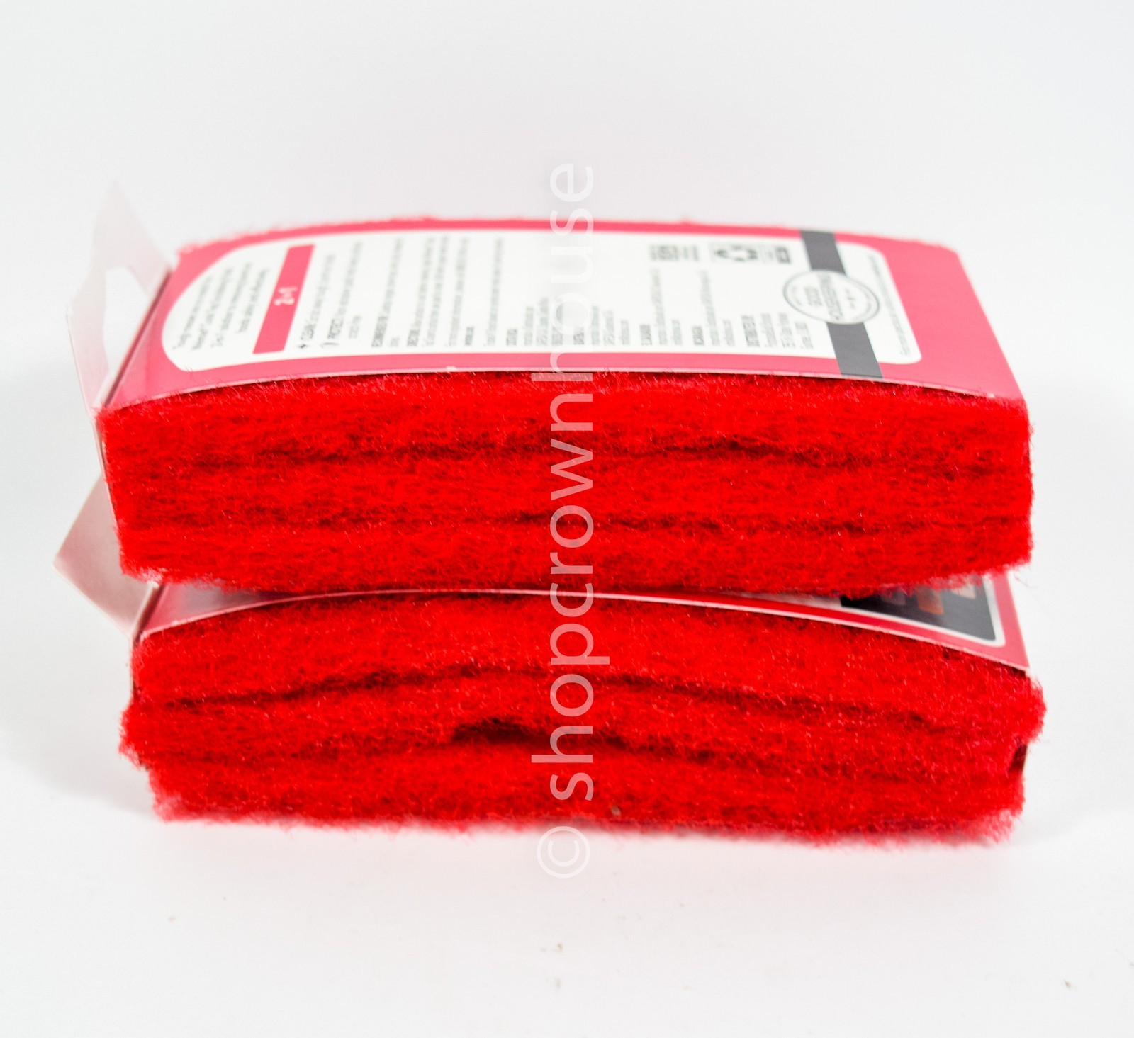 2 Weiman Cook Top 2 in 1 Scrubbing Pads Gently Clean and 3 Count Red
