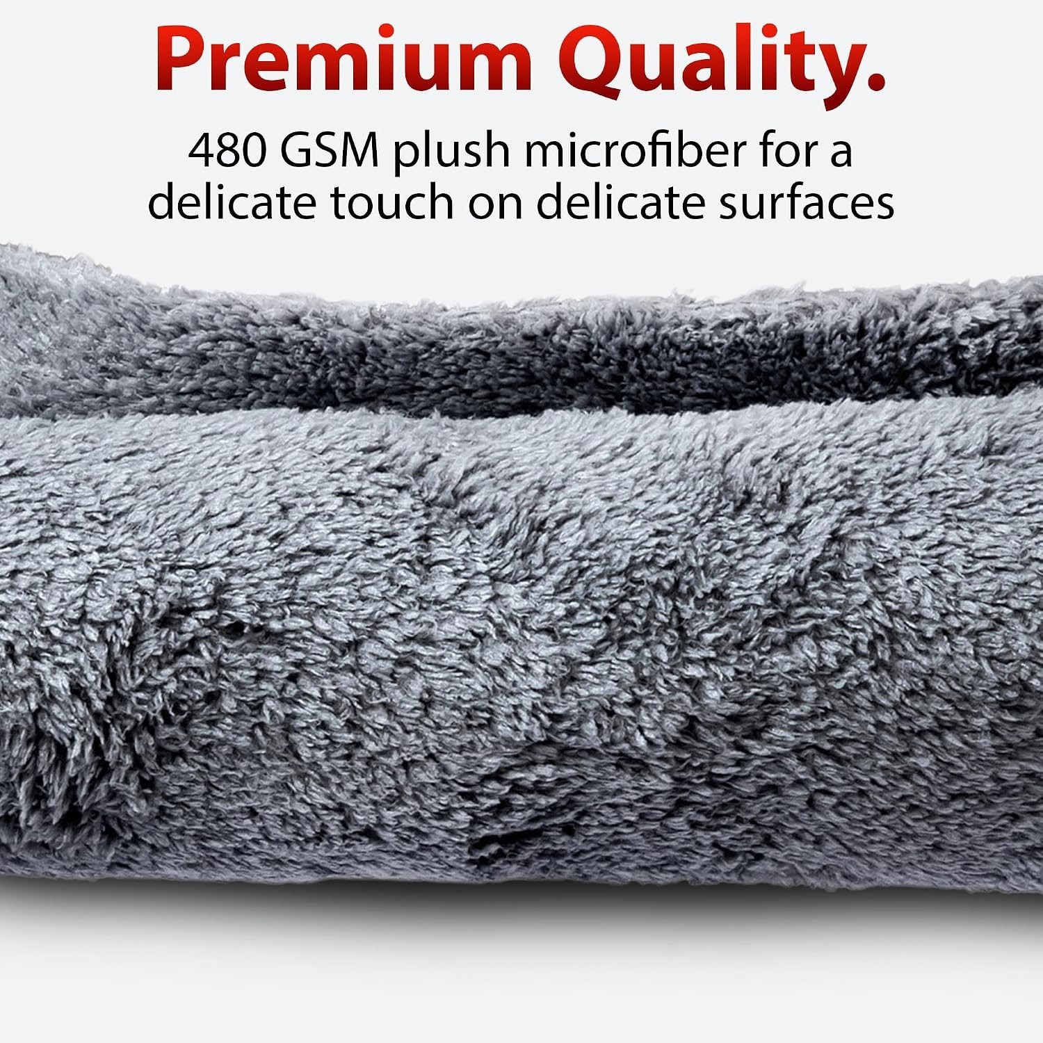 Ultra-Soft Microfiber Towel Set 6pk – 480gsm for Scratch-Free Car and Home Care