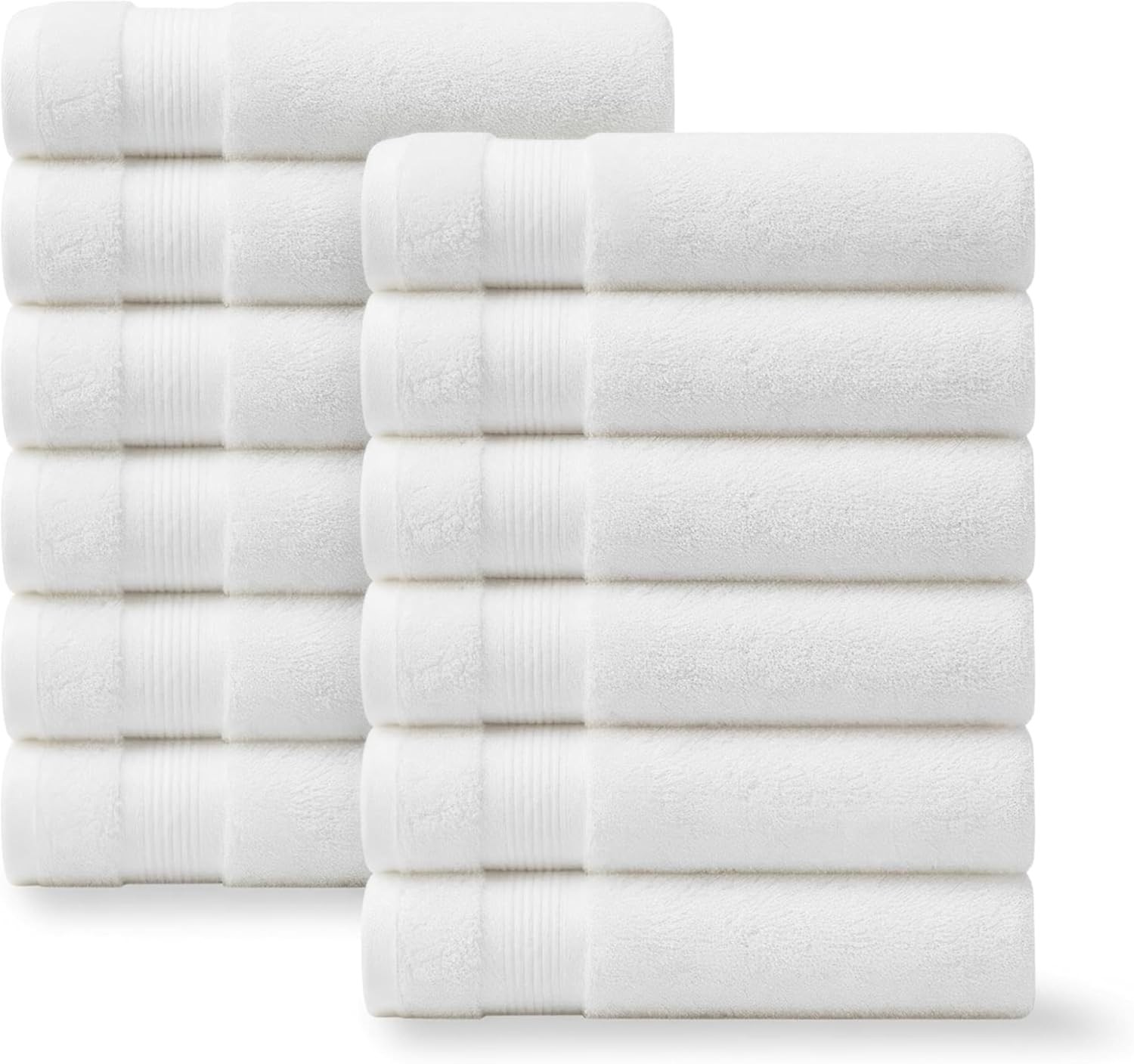 Premium 16×27 Inch White Hand Towel – 100% Cotton Zero Twist Towels | Absorbent,