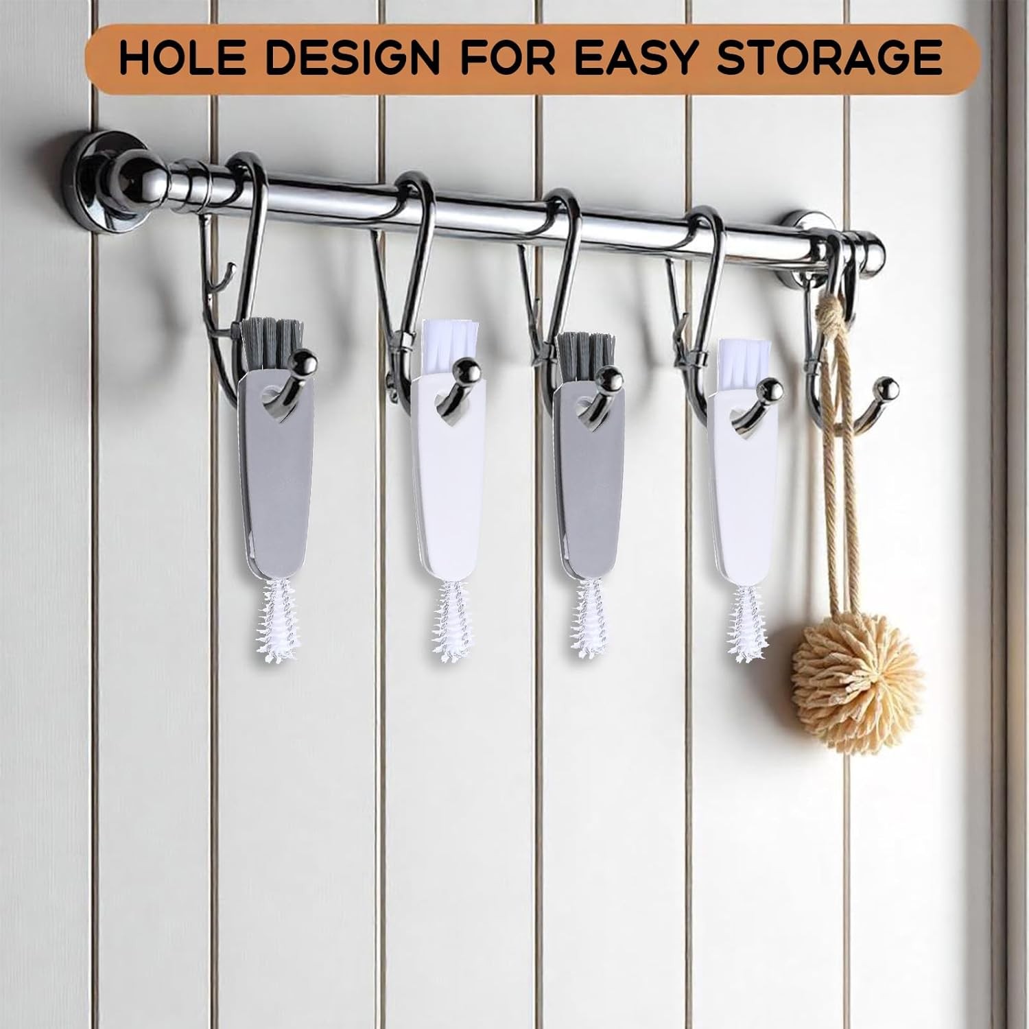4Pcs 3 in 1 Cup Lid Cleaning Brush, Crevice Cleaning Brush Set Mini