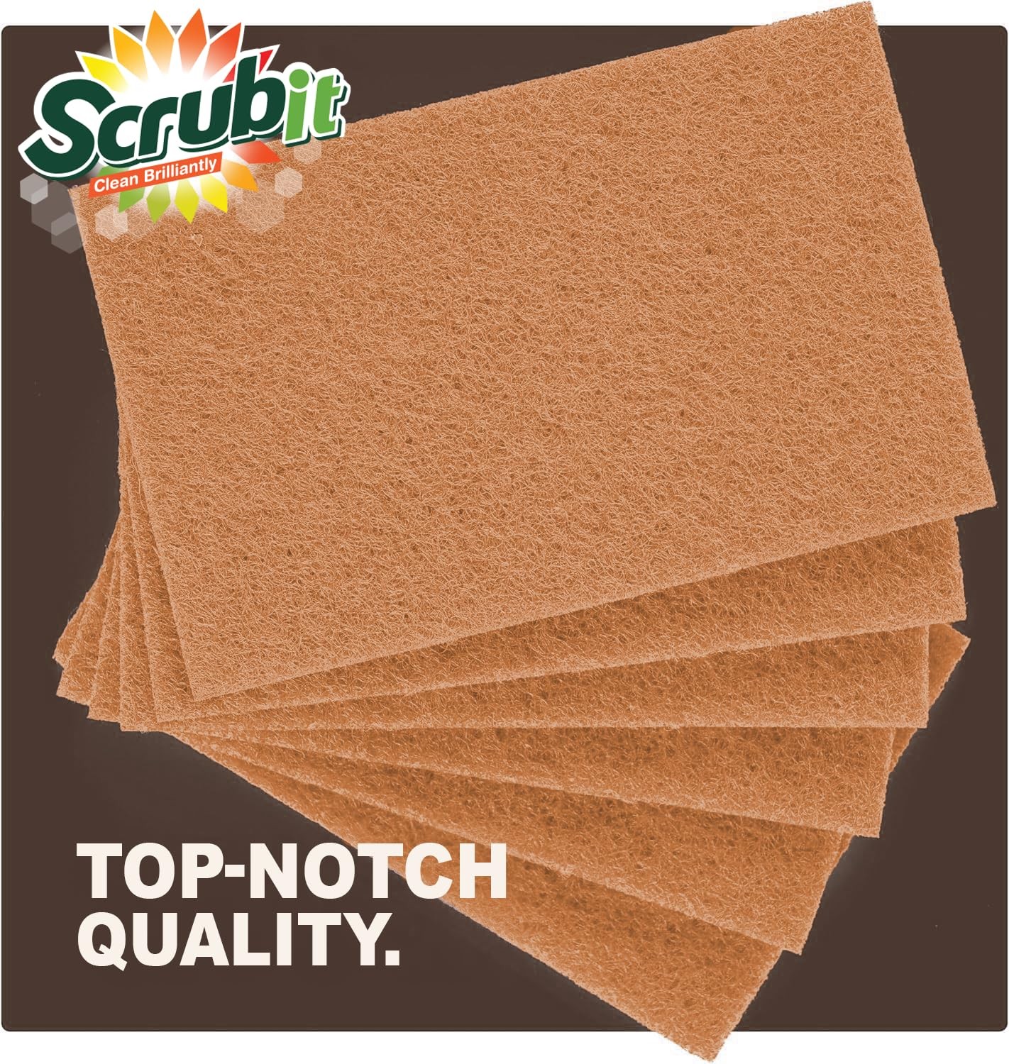 Natural Scouring Pads 100 Pack Heavy Duty Dish Scrubbers Biodegradable Sisal Kit