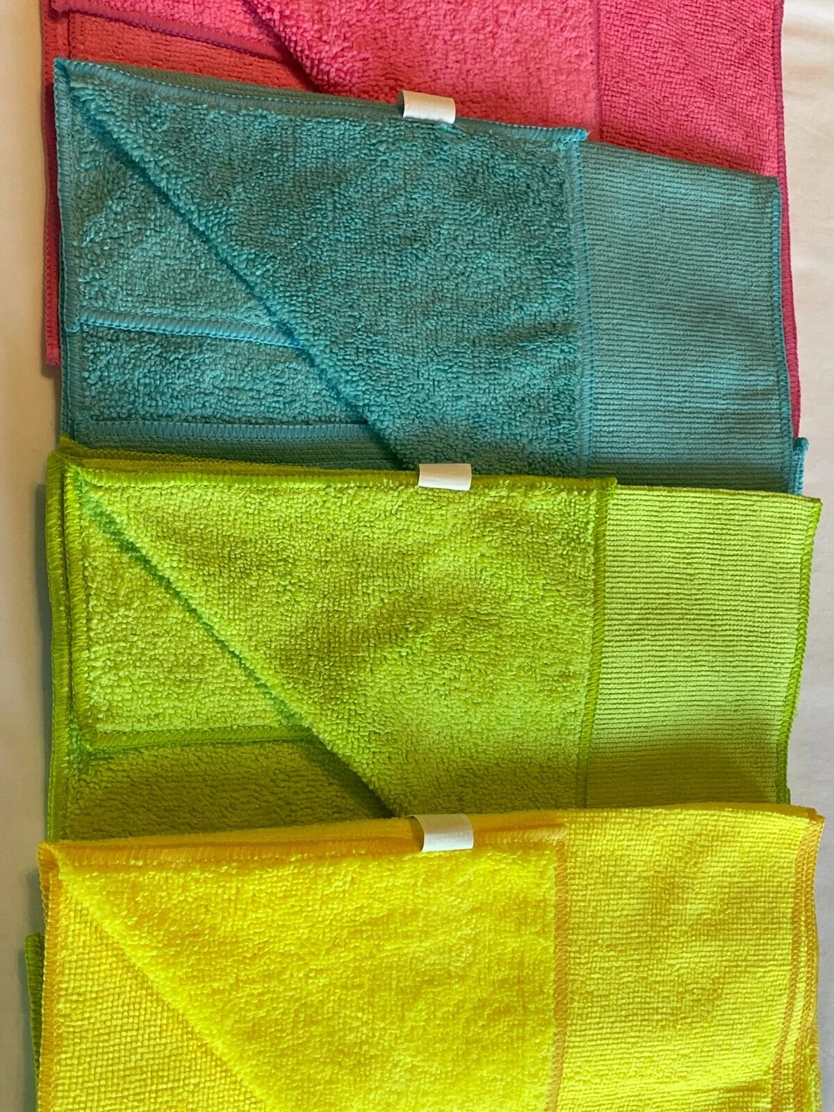 Microfiber Cleaning Cloths 12 Pack4 Assorted Colors, Rags for Home,Kitchen& Car.