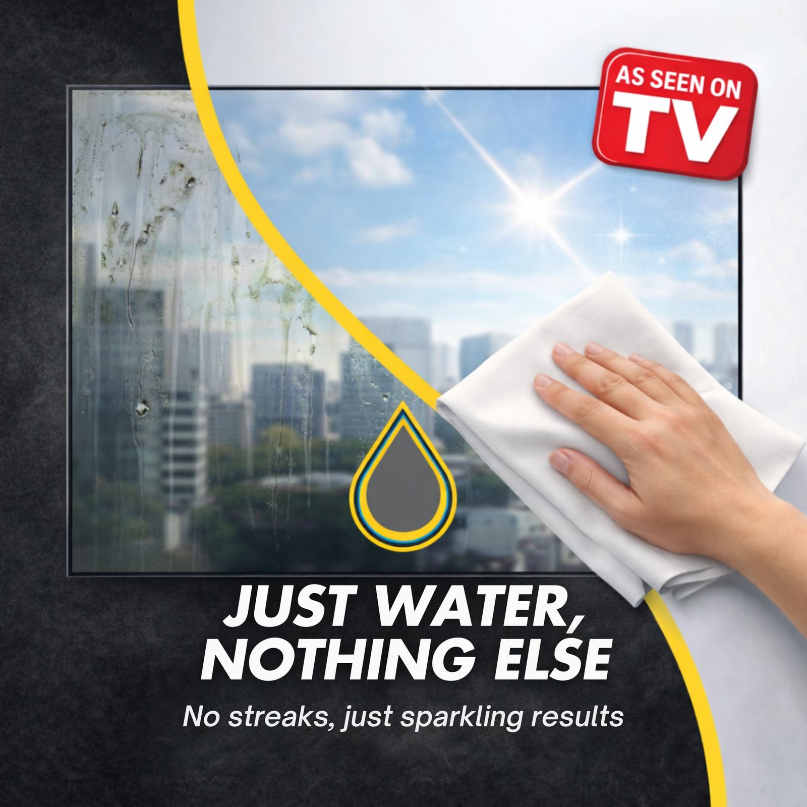 Microfiber Magic Streak Free Cleaning Cloth 6 Pack Clean Any Surface With Jus…