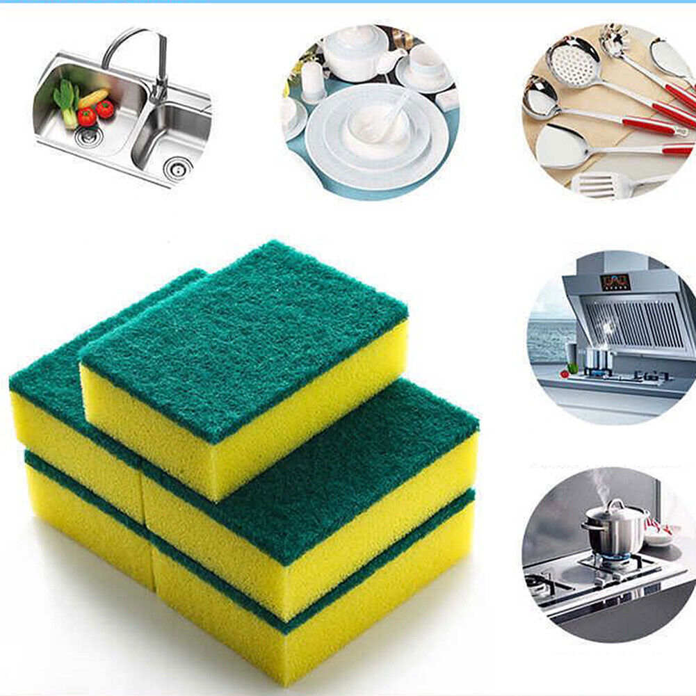 12 Packs Heavy Duty Scrub Sponges Washing Dishes Cleaning Kitchen Dish Sponge