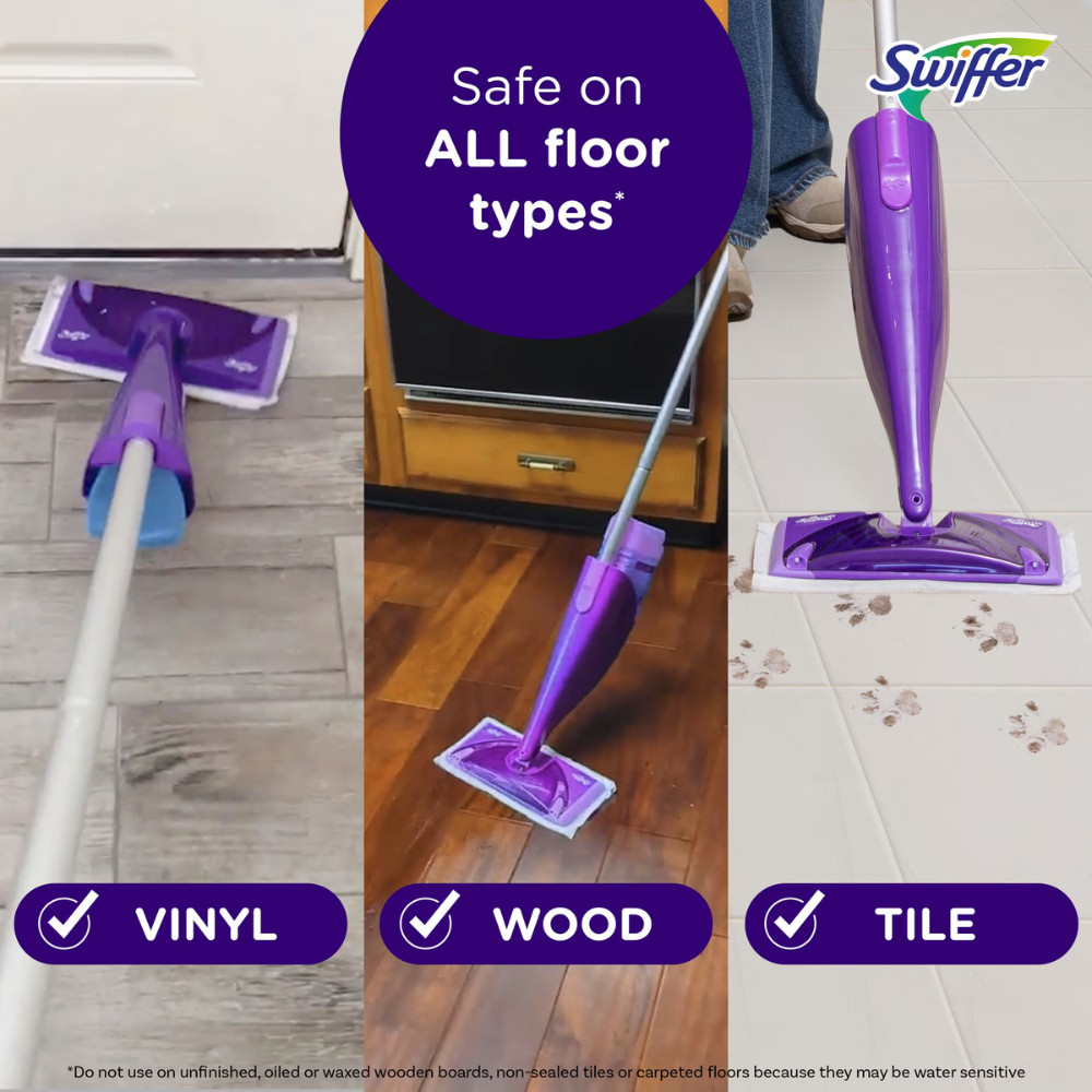 Swiffer Wet Jet Mop, Floor Cleaner for Mopping Wood, Laminate, Tile,Cleaning Set