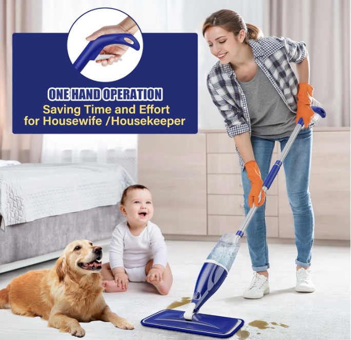 Spray Mop for Floors Cleaning: Wet Dry Hardwood Floor Mops with 4 Washable, New