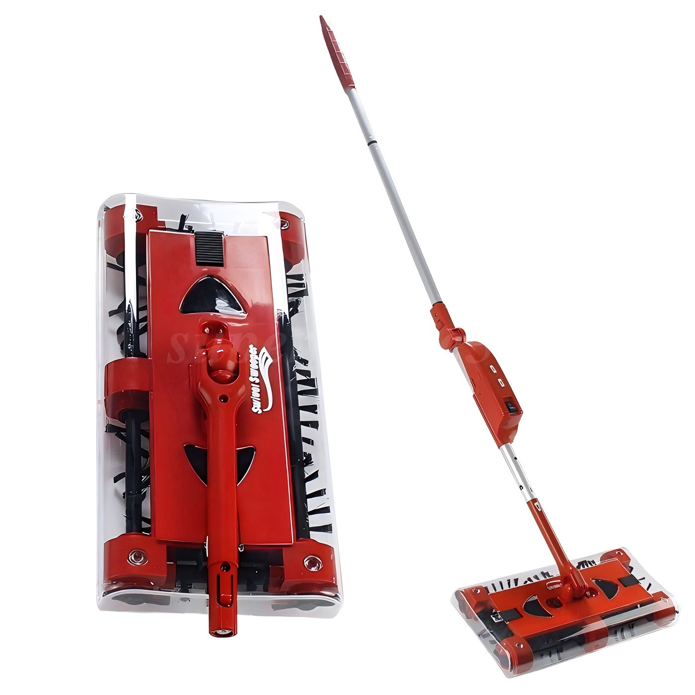 Cordless floor sweeper 45″ rechargeable floor and carpet sweeper Vacuum Cleaner