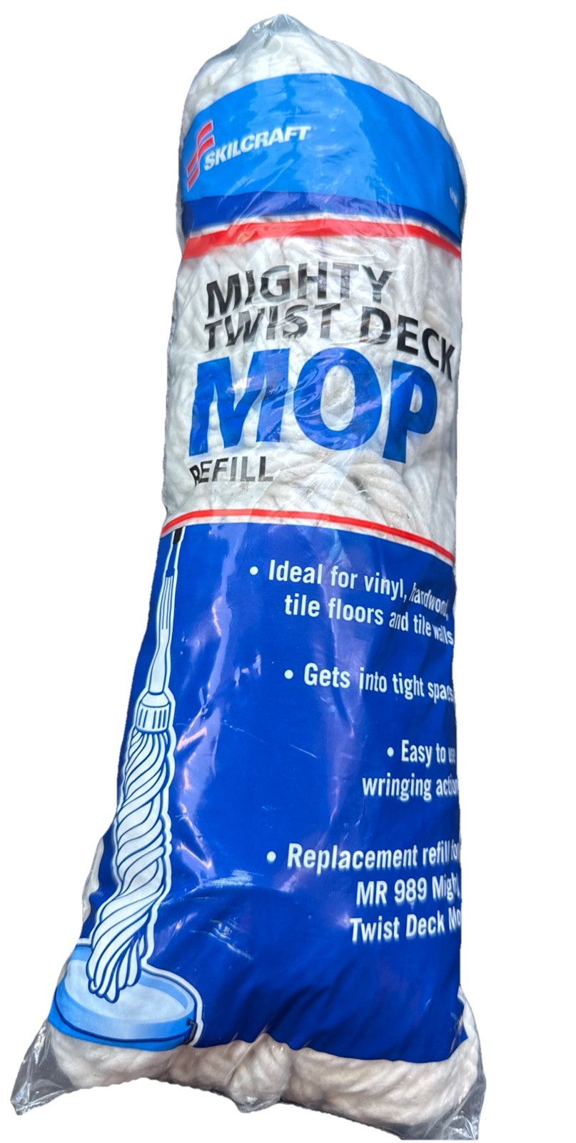 NEW SKILCRAFT Mighty Twist Deck Mop Head Refill MR-969 New Old Stock NOS DEAL