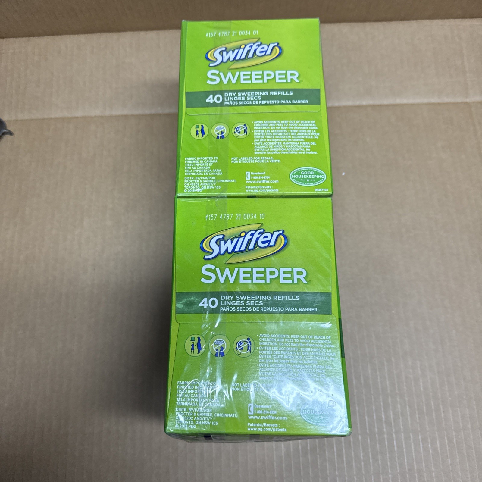 SWIFFER Sweeper Dry Sweeping Cloths 80 Count Refills NEW Sealed