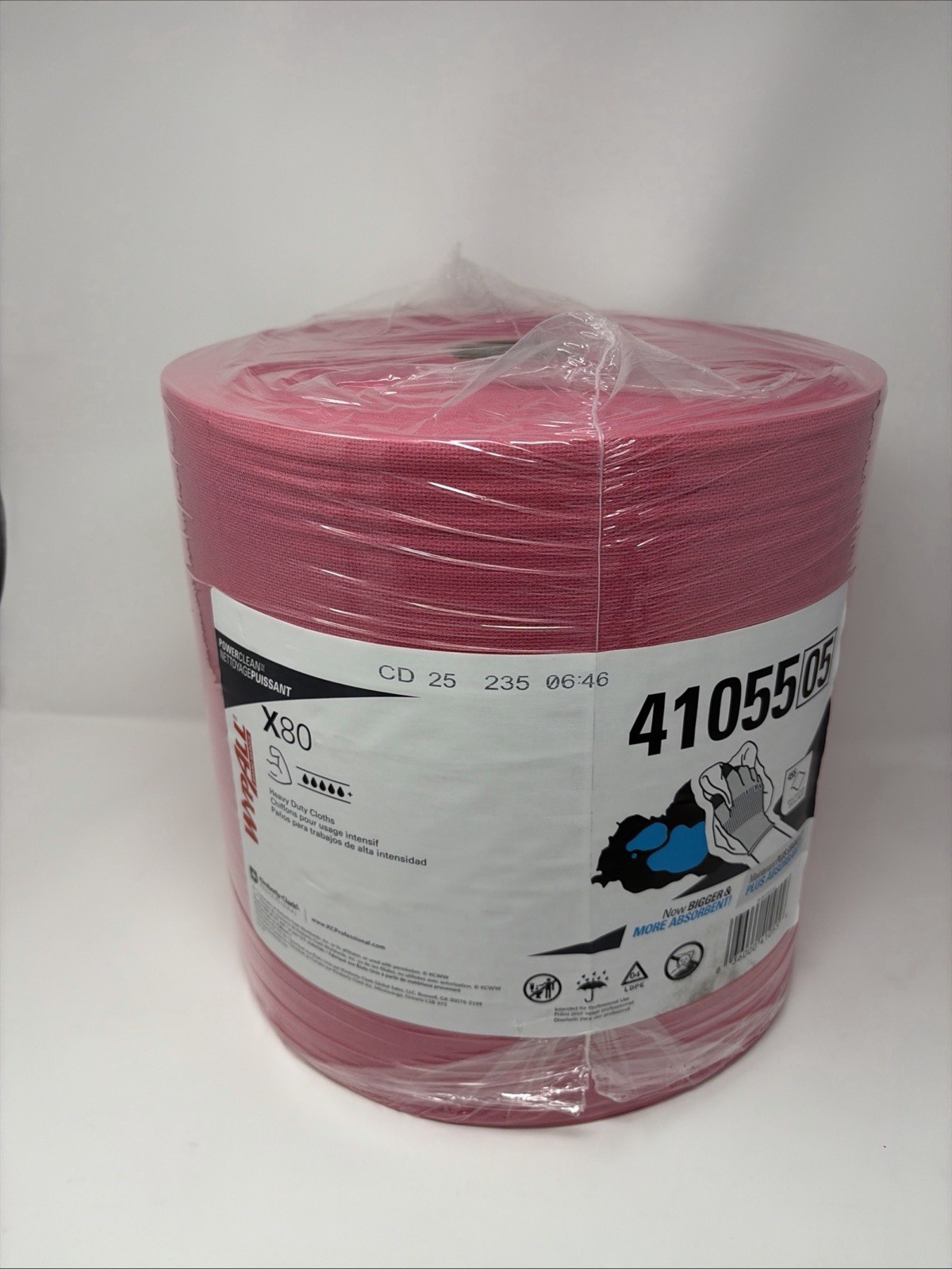 WypAll PowerClean X80 Cloths Heavy Duty Wipes (41055), Jumbo, Extended Use…
