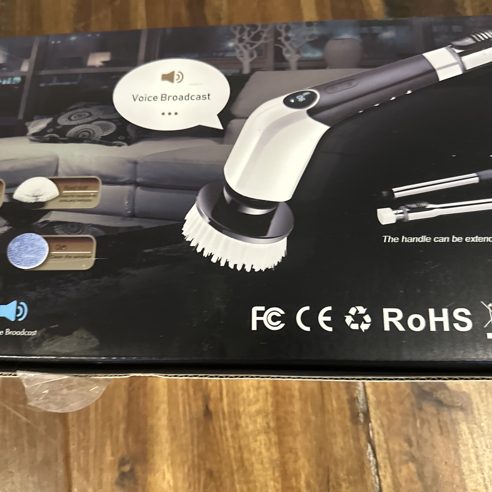 YKYI 8 in 1 Power Cleaning Brush ANS-8051A Wireless Multiple Heads