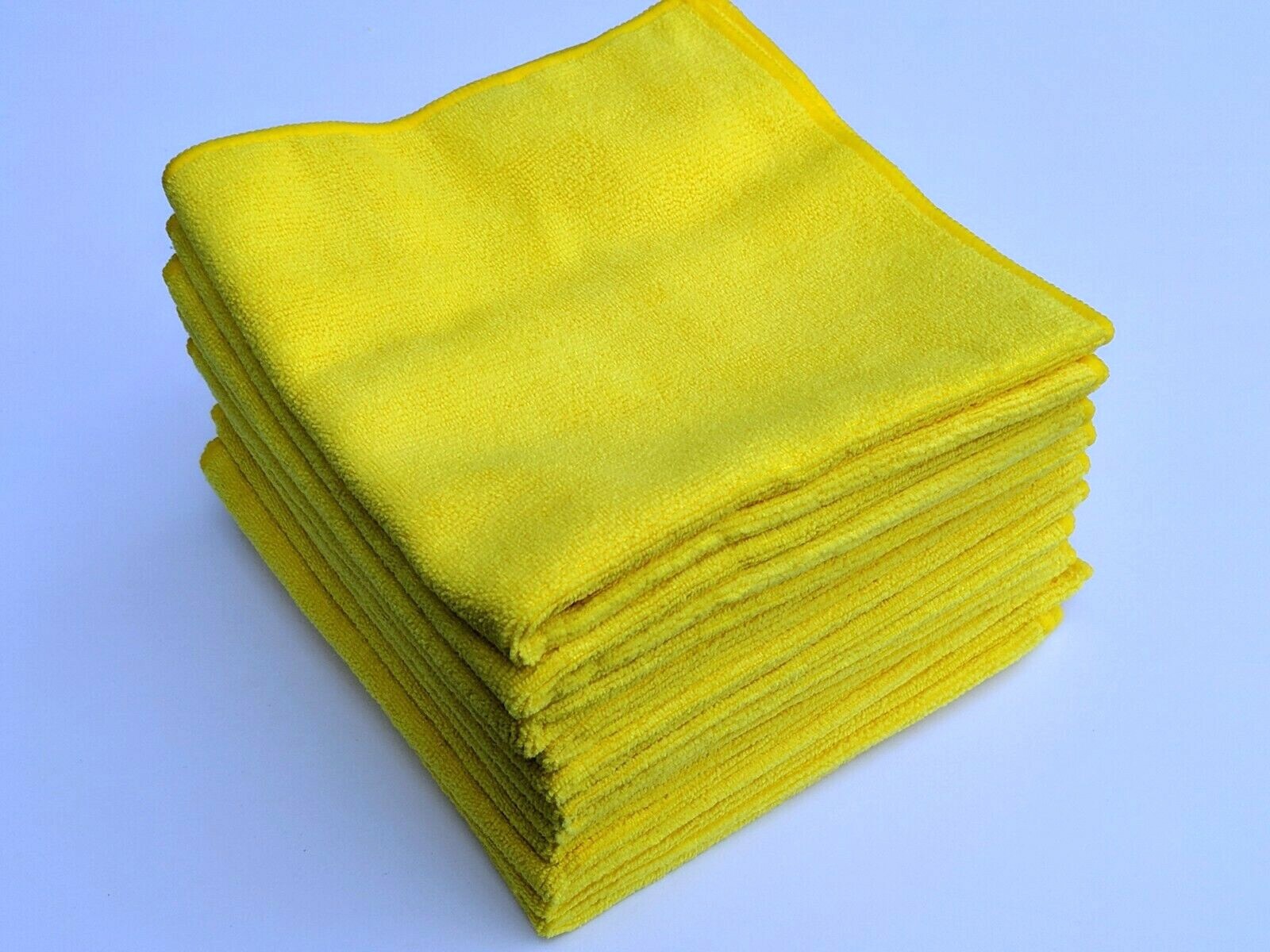12pc High Quality Microfiber Towels/Cloths 16″x16″ Auto Polish Detailing,Yellow