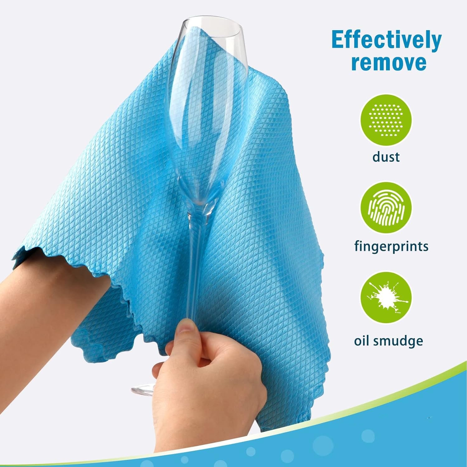 10x Fish Scale Streak Free Magic Glass Window Microfiber Cleaning Cloth Cleaner
