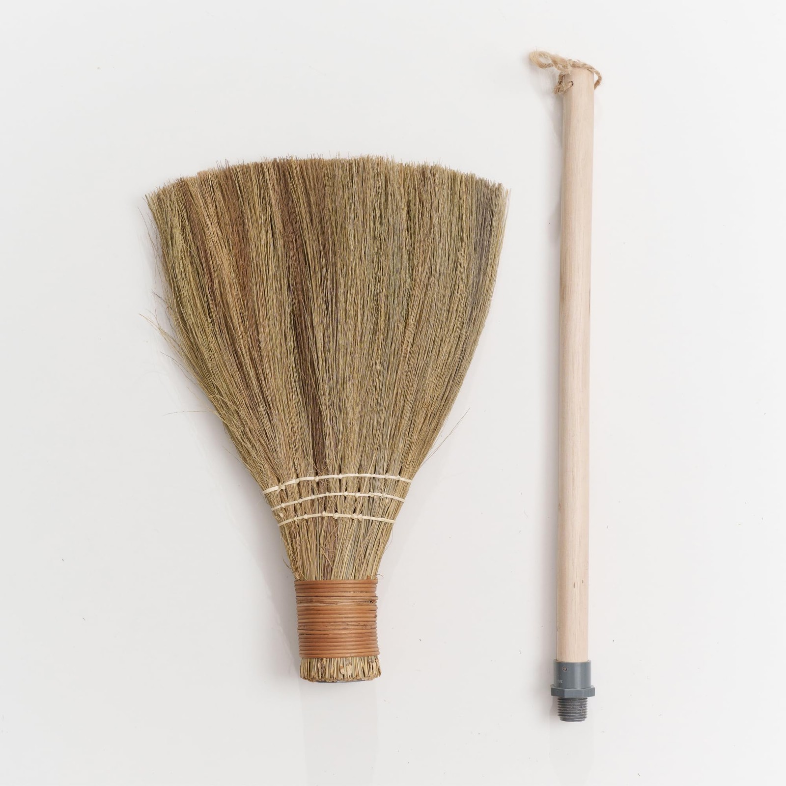 Natural Whisk Sweeping Hand Handle Broom – Vietnamese Straw Soft