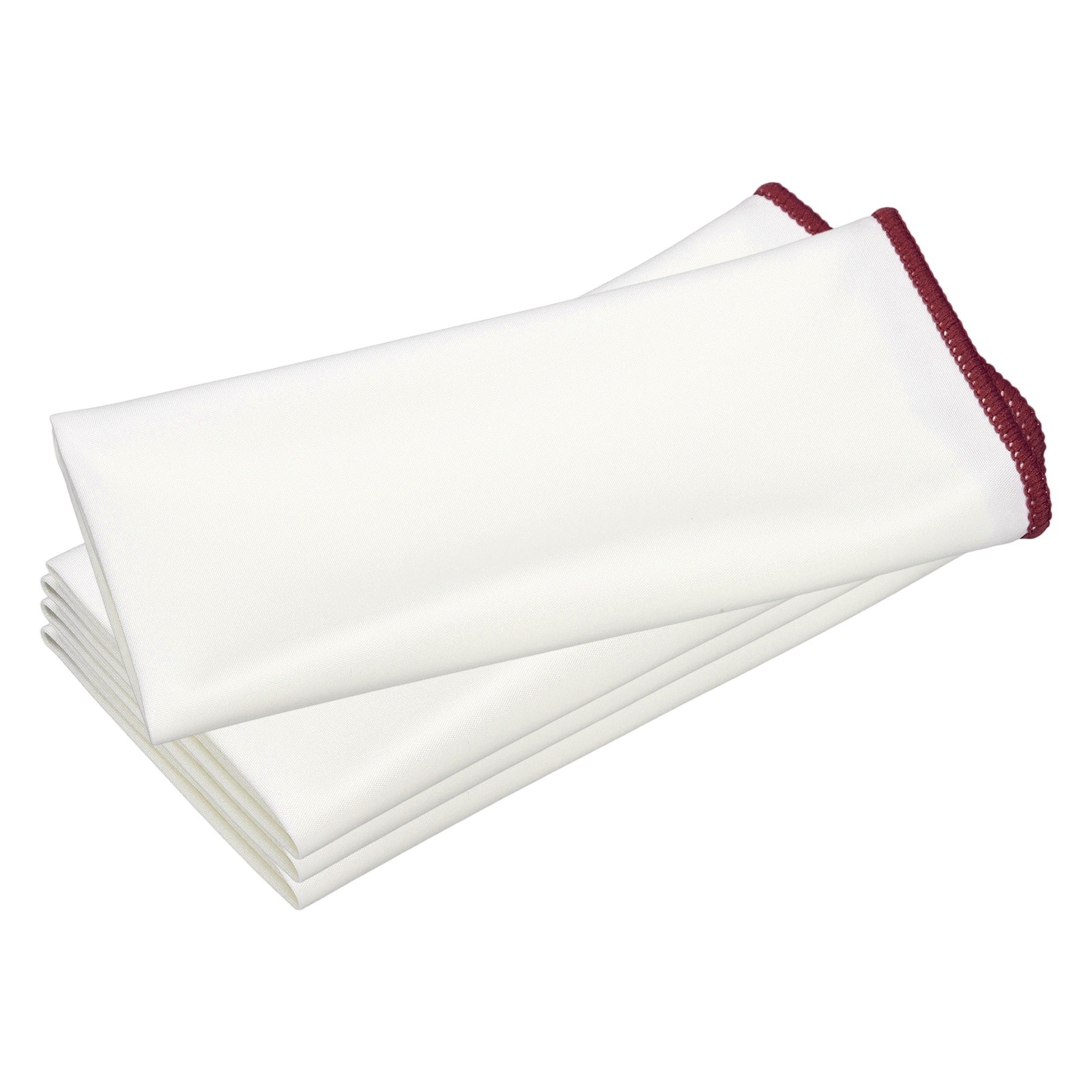4Pcs Glass Polishing Cloths, 23.6×15.7″ Cleaning Cloths, Red & White