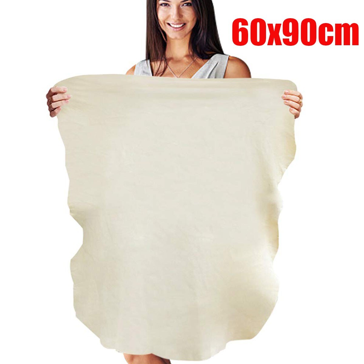 Large Leather Car Cleaning Cloth Washing Absorbent Drying Towel Natural Chamois
