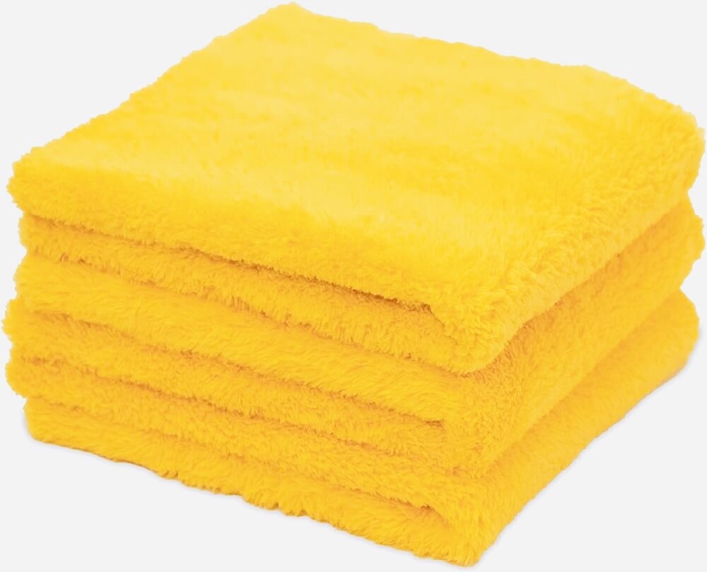 (New) K Signature Ultra Plush Microfiber Towel, Yellow, 16 in x 16 in, Options