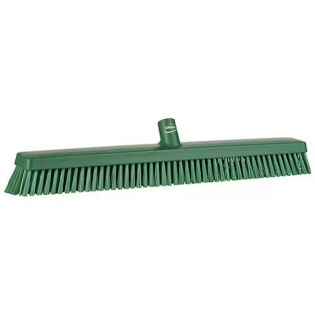 Remco 31952 24 In Sweep Face Broom Head, Soft/Stiff Combination, Green