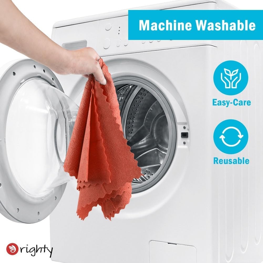 50 Pack Durable Microfiber Towels – Machine Washable, Ideal for Heavy-Duty Use