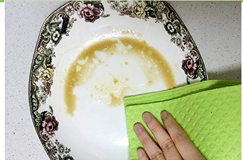 Reusable Cleaning Cellulose Sponge Cloths Absorbent Wipes Clean Kitchen Car Dish