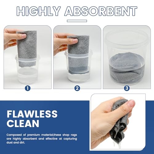 75 Pack Microfiber Cleaning Cloth Roll,Reusable Washable Ultra Tear Away